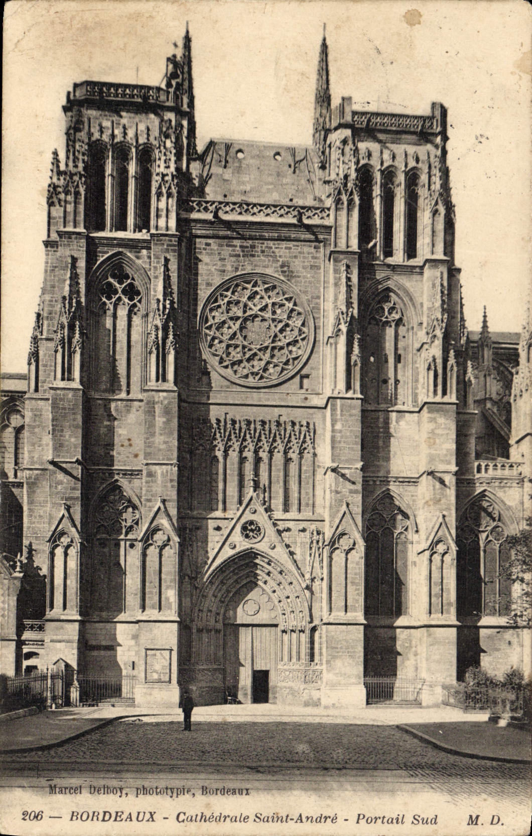CPA Bordeaux Cathedrale Saint Andre Portail sud