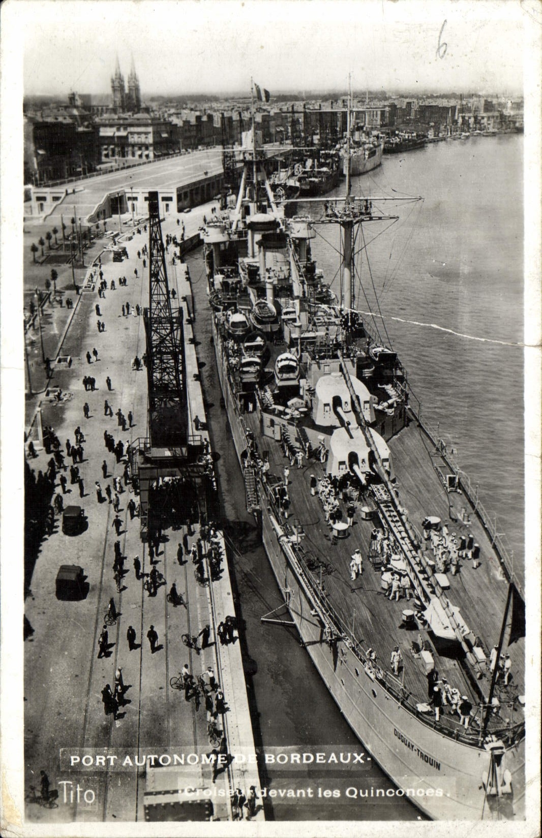 CPA Port Autonome de Bordeaux Bateau Duguay Trouin