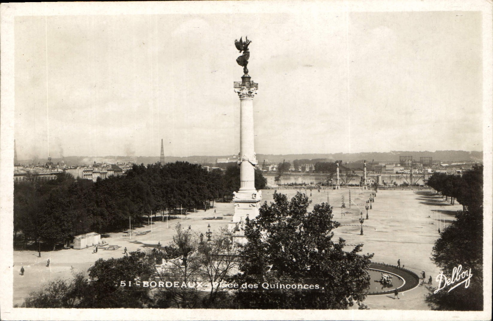CPA Bordeaux Place des Quinconces 