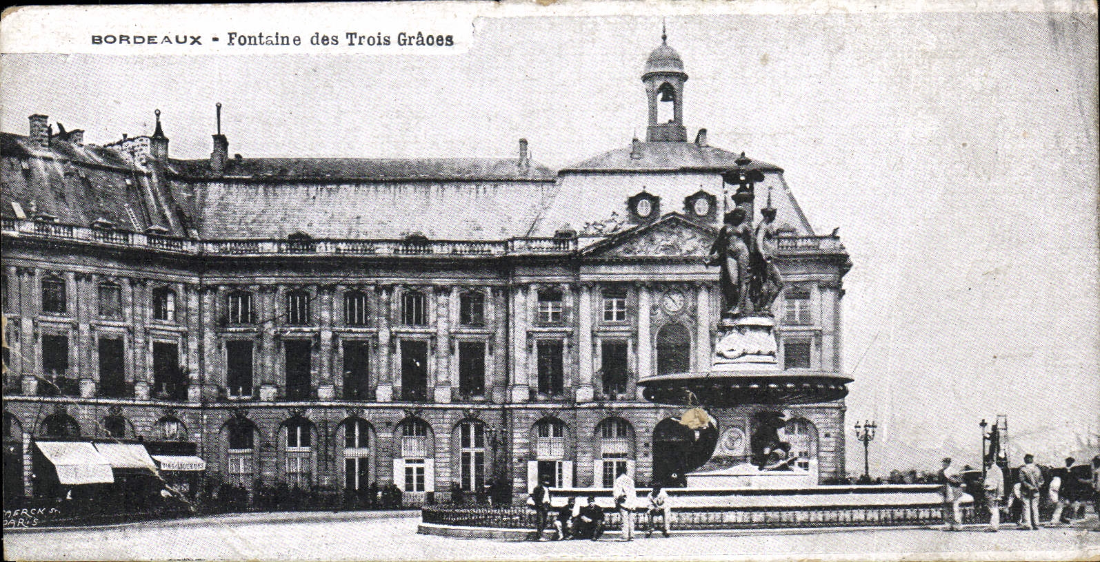 CPA Bordeaux Fontaine des Trois Graces 