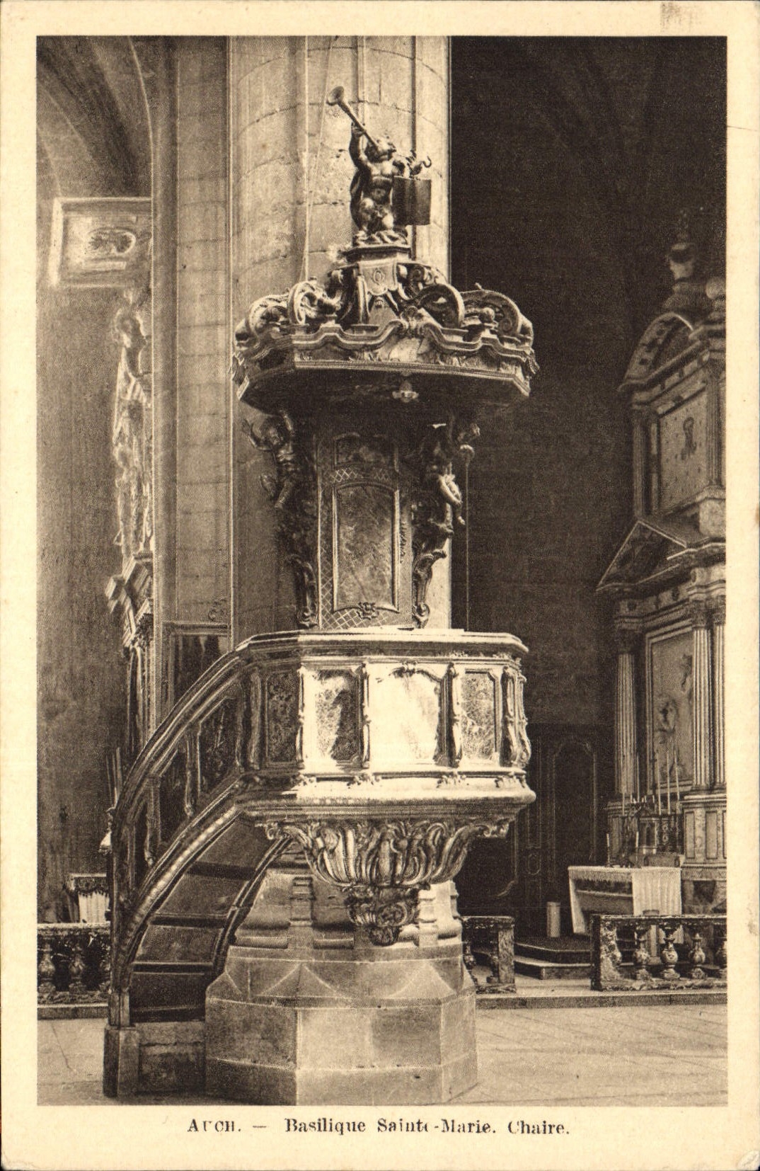 CPA Auch Basilique Sainte Marie Chaire 