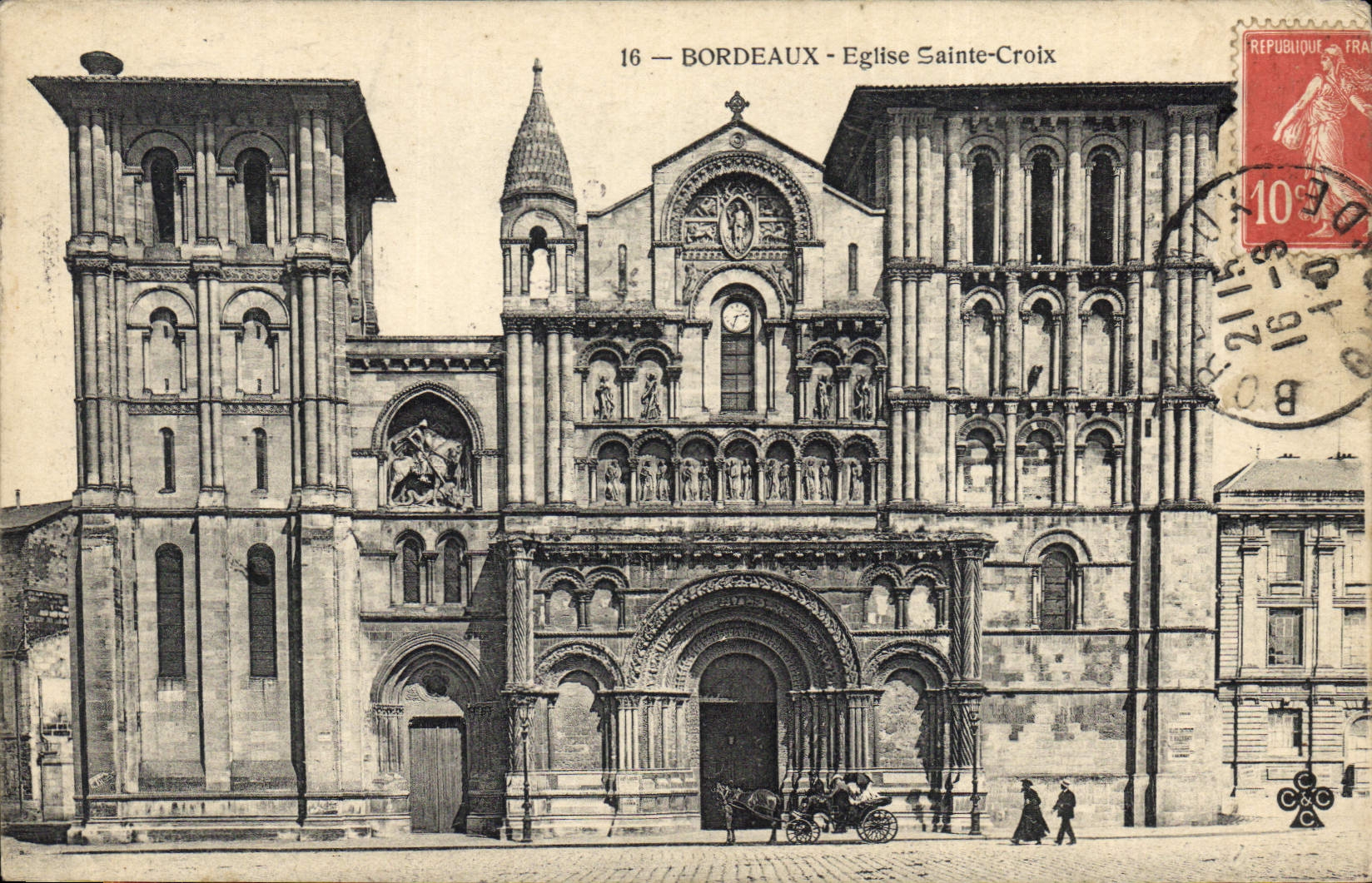CPA Bordeaux Eglise Sainte Croix 
