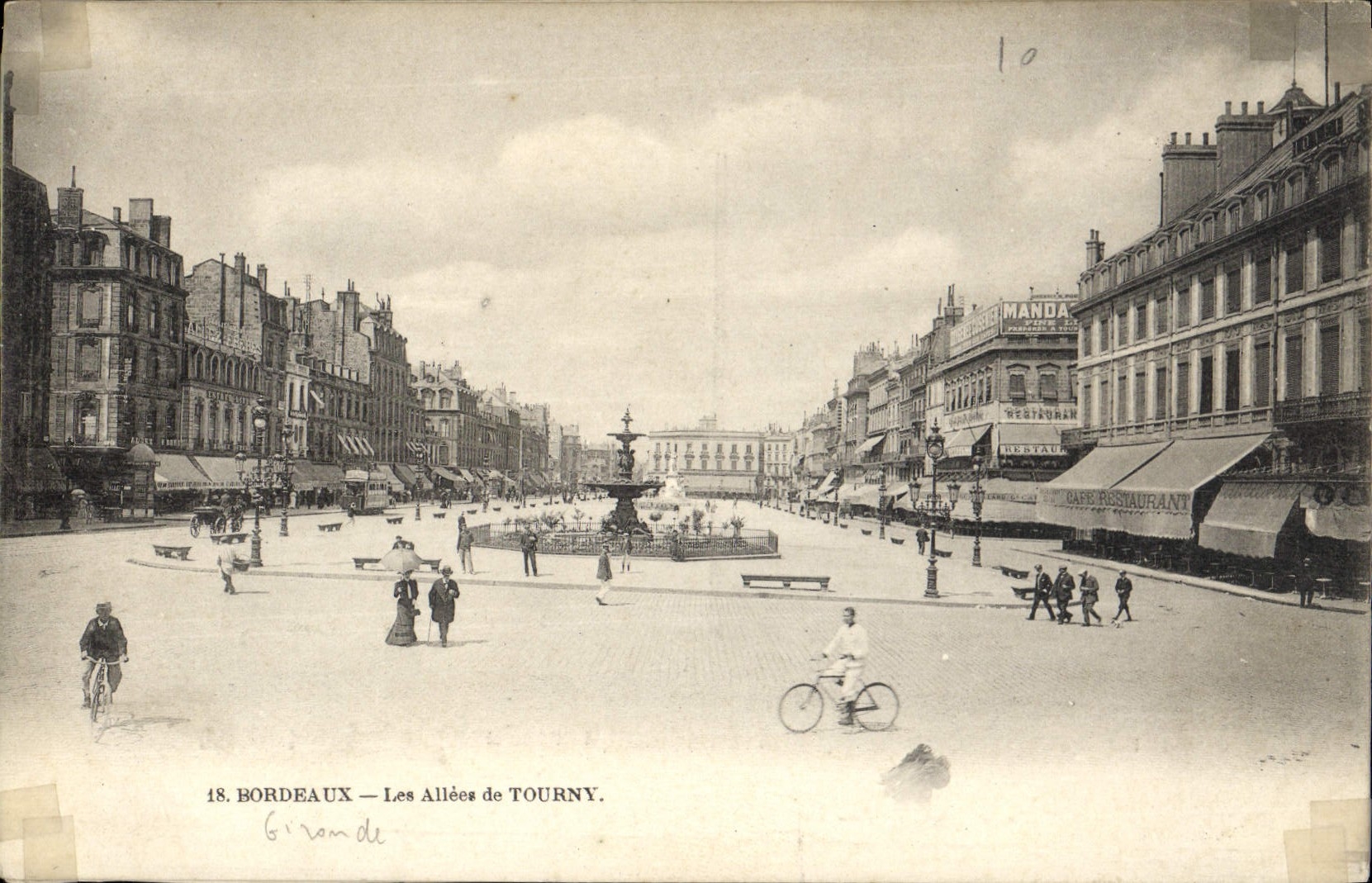 CPA Bordeaux Les Allees de Tourny
