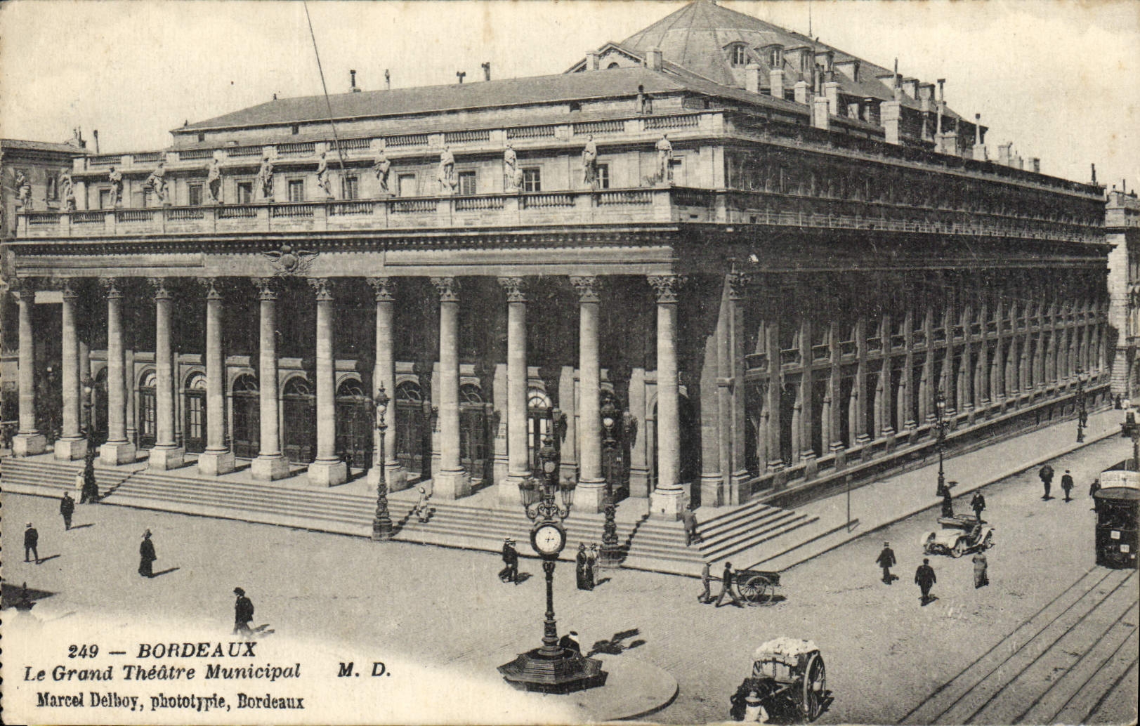 CPA Bordeaux Le Grand Theatre Municipal