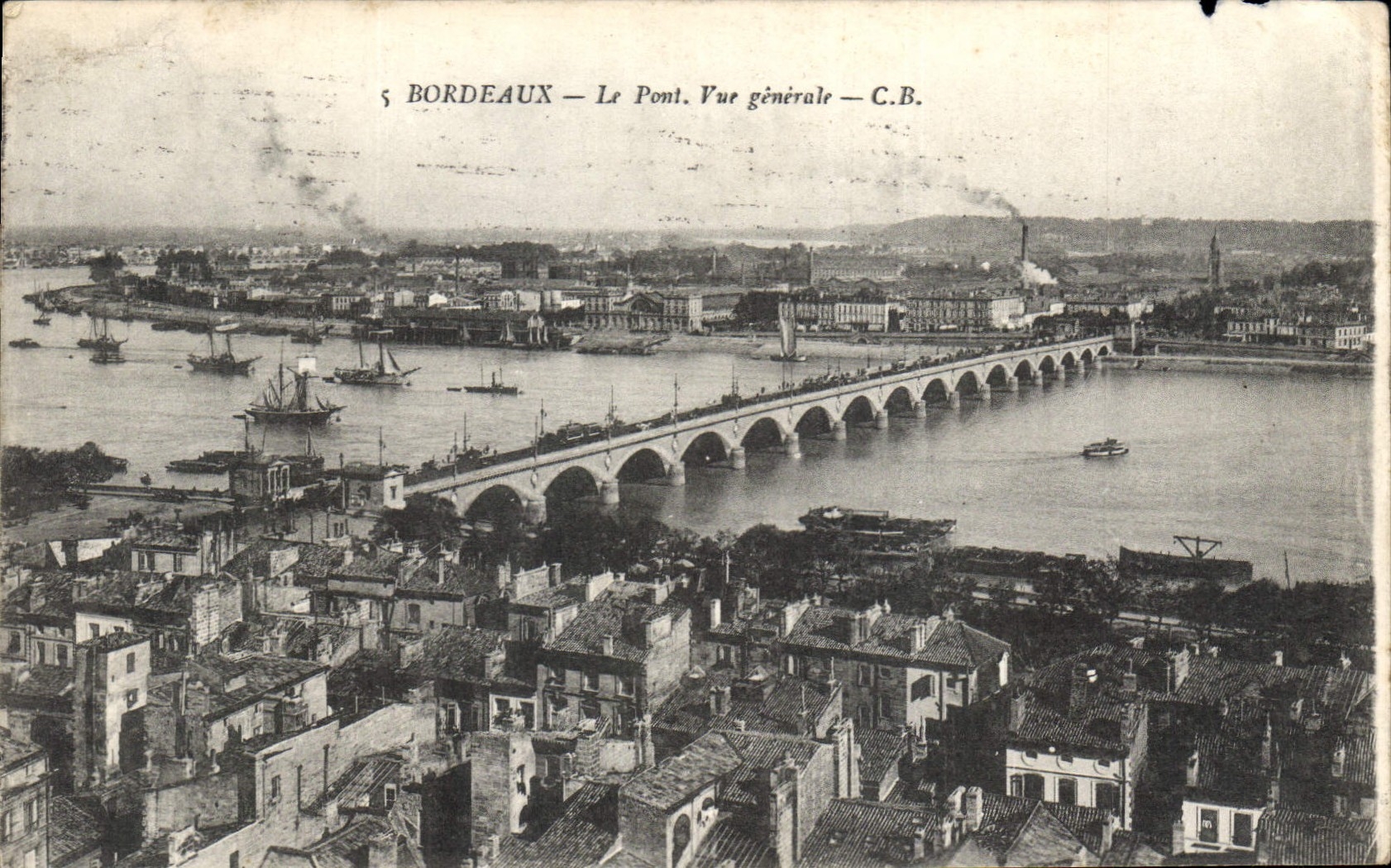 CPA Bordeaux Le Pont Vue generale