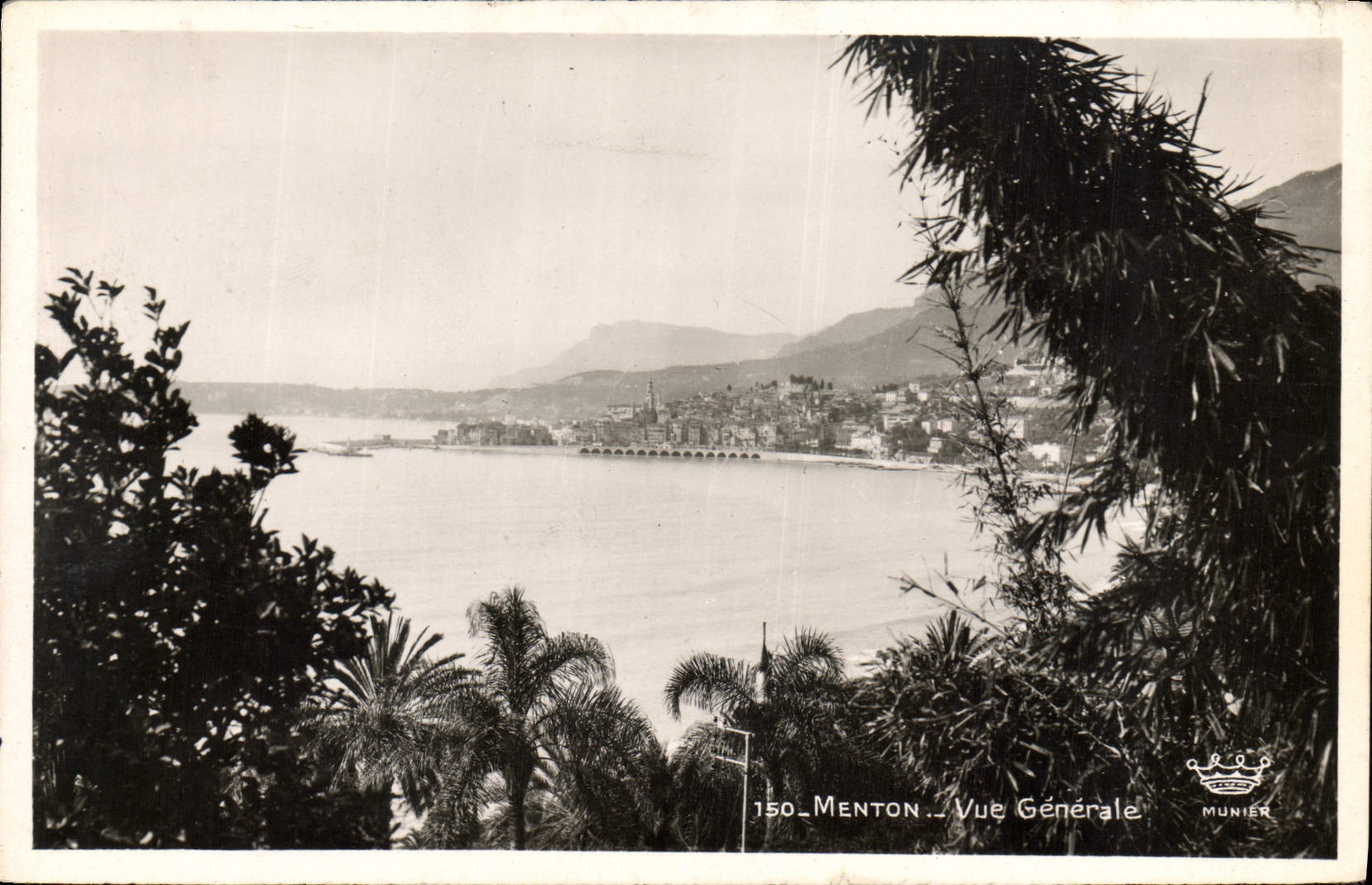 CPA Menton Vue Generale 