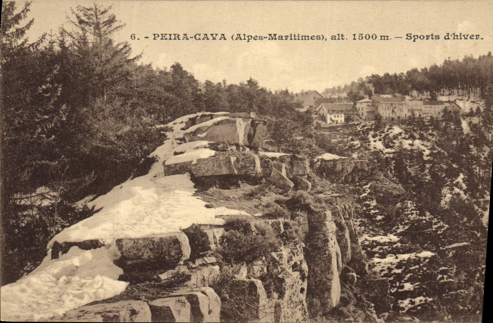 CPA Pierra Cava Alpes Maritimes alt 1500 m Sports d'Hiver 