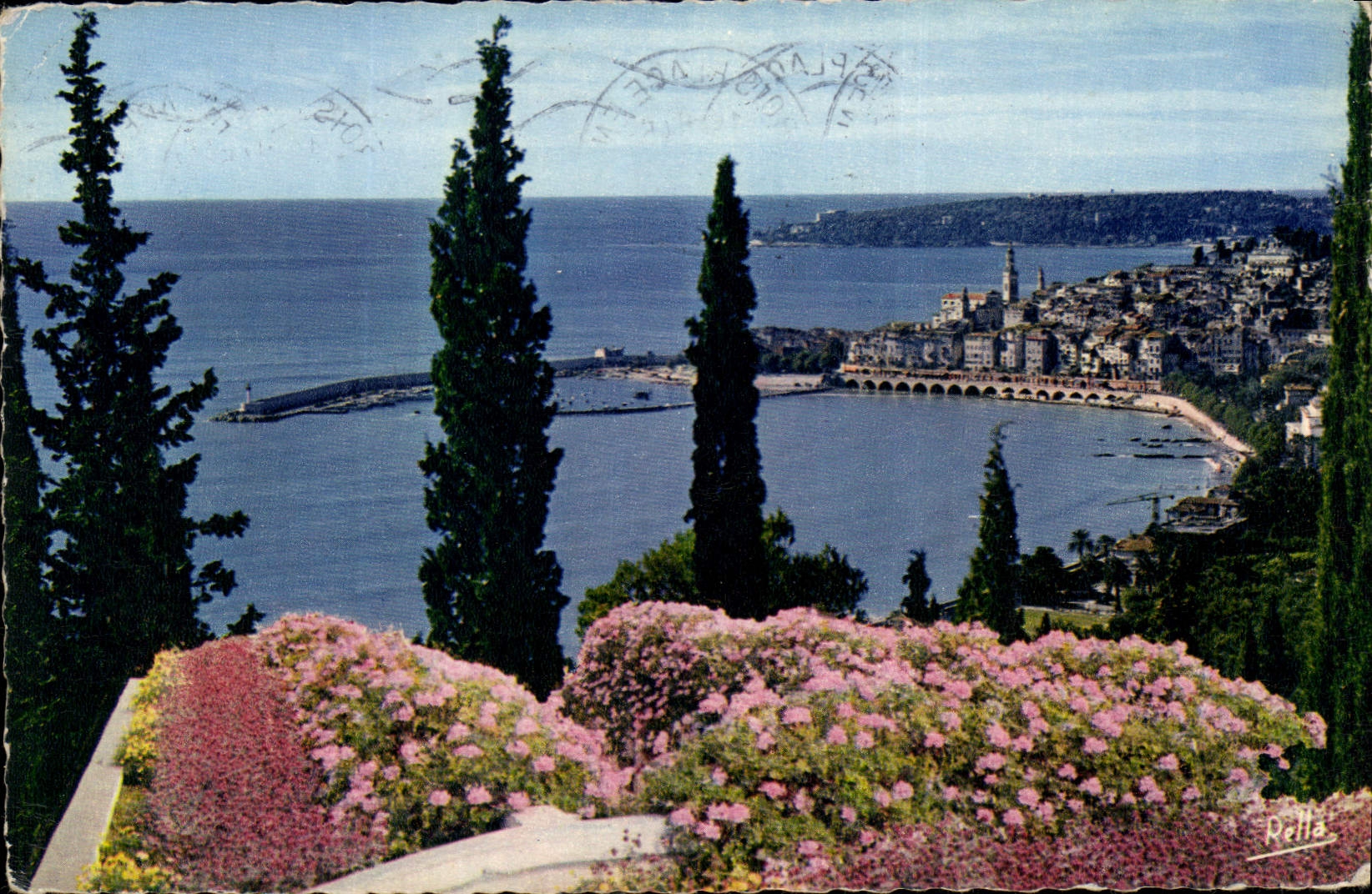CPA La Cote d'Azur Menton AM Le Port La Ville