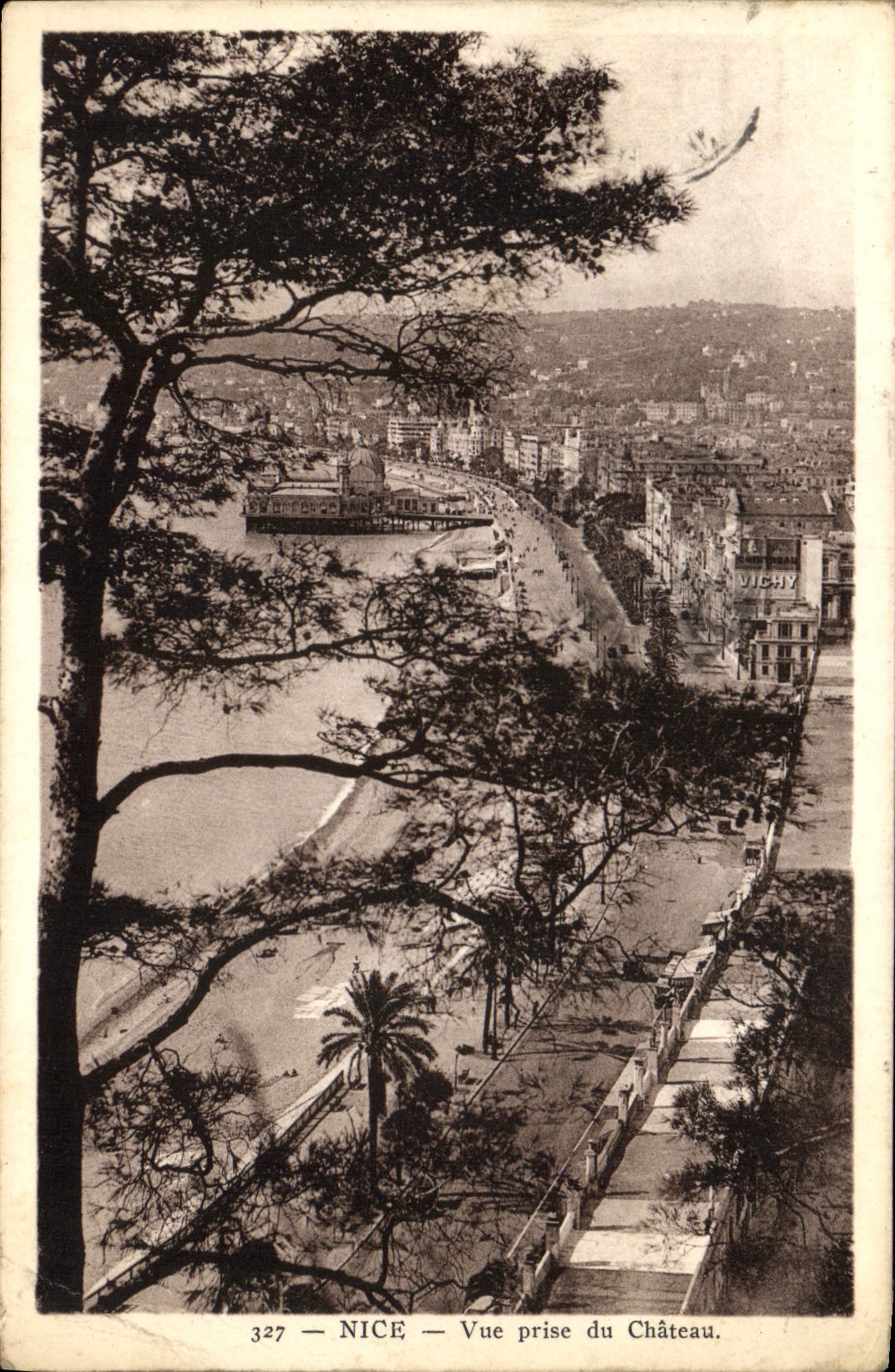 CPA Nice vue prise du Chateau