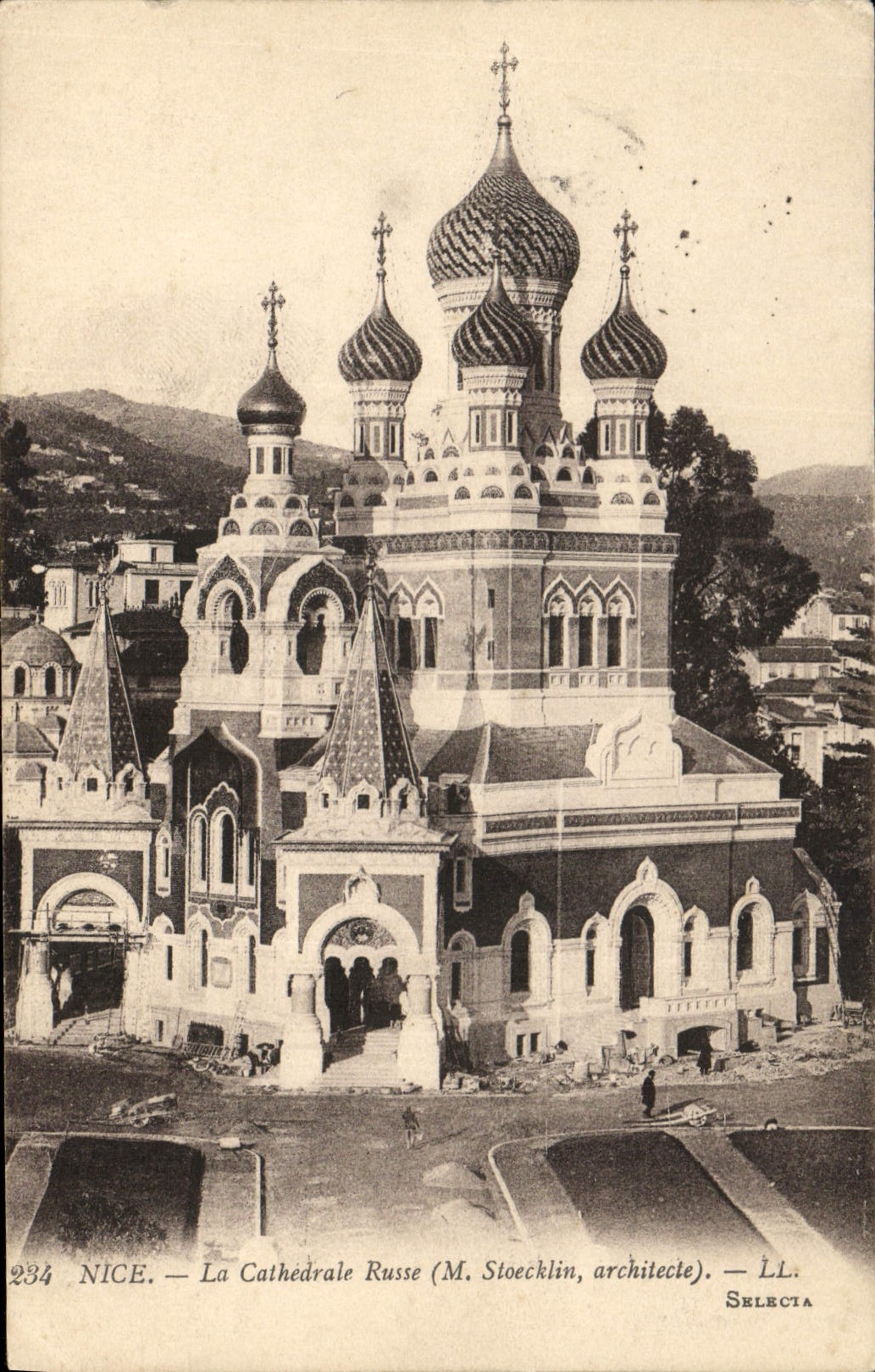 CPA Nice La Cathedrale Russe M Stoecklin architecte Russie Russia