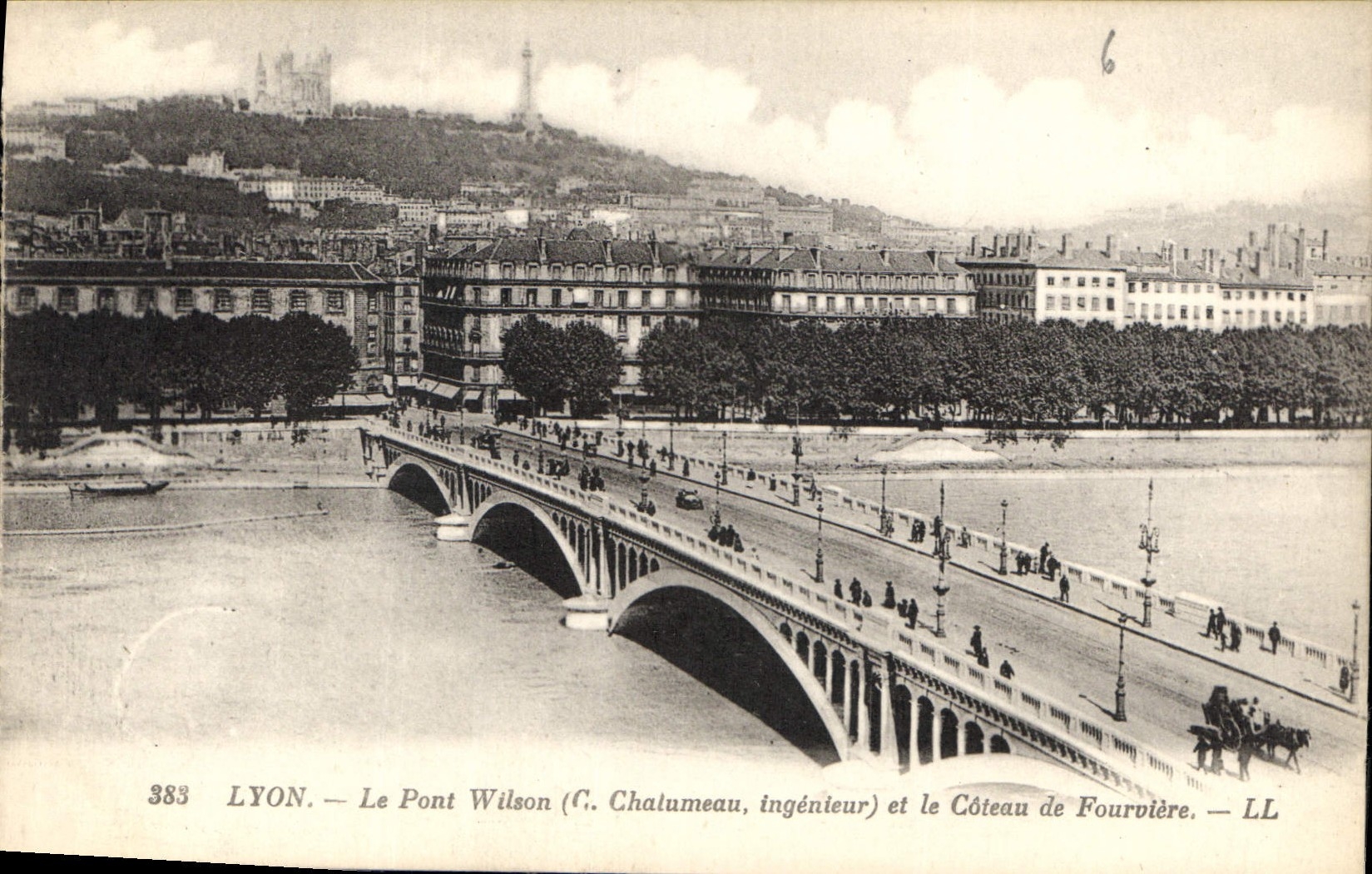 CPA Lyon Le Pont Wilson et le Coteau de Fourviere 