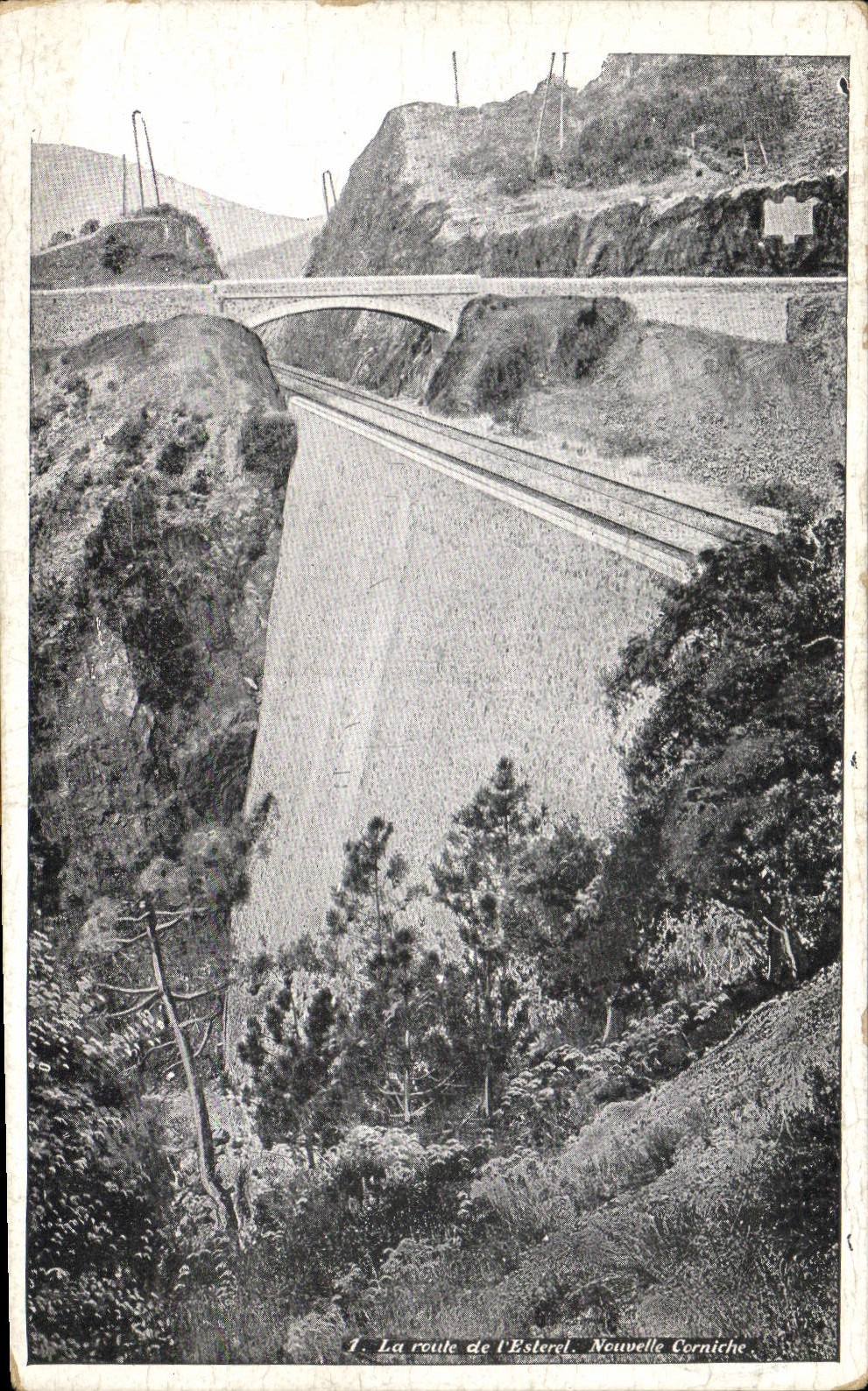 CPA La route de l'Esterel Nouvelle Corniche 