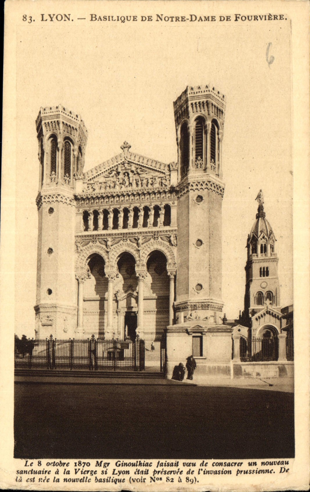 CPA Lyon Basilique de Notre Dame de Fourviere 