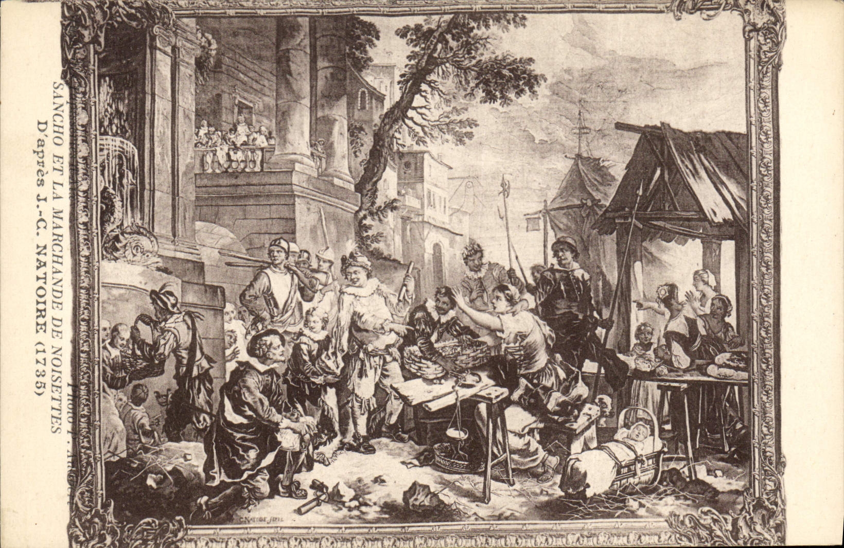 CPA Sancho et la Marchande de Noisettes 