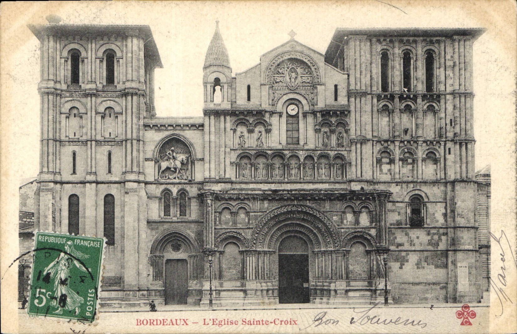 CPA Bordeaux L'Eglise Sainte Croix 