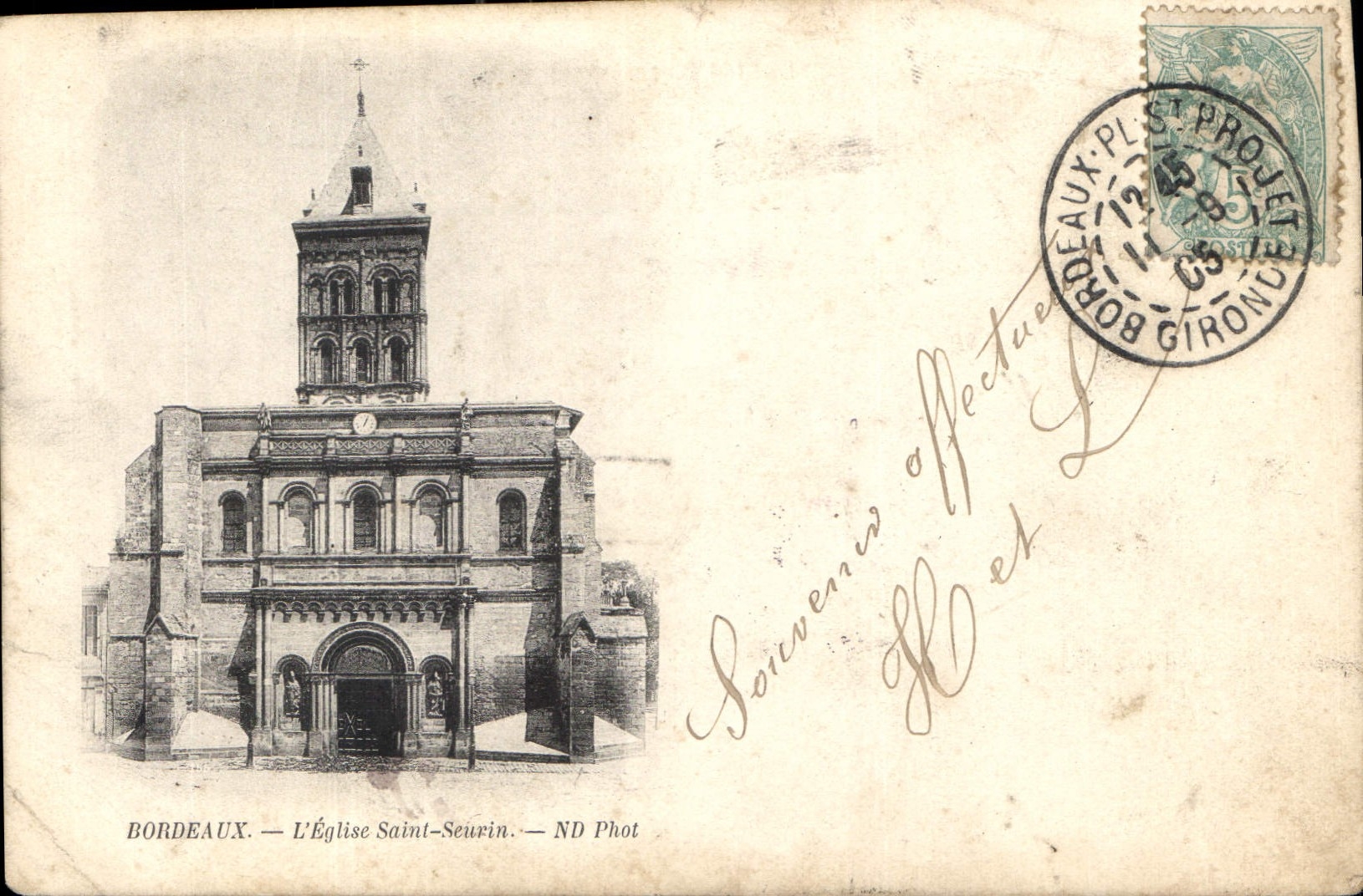 CPA Bordeaux L'Eglise Saint Seurin 