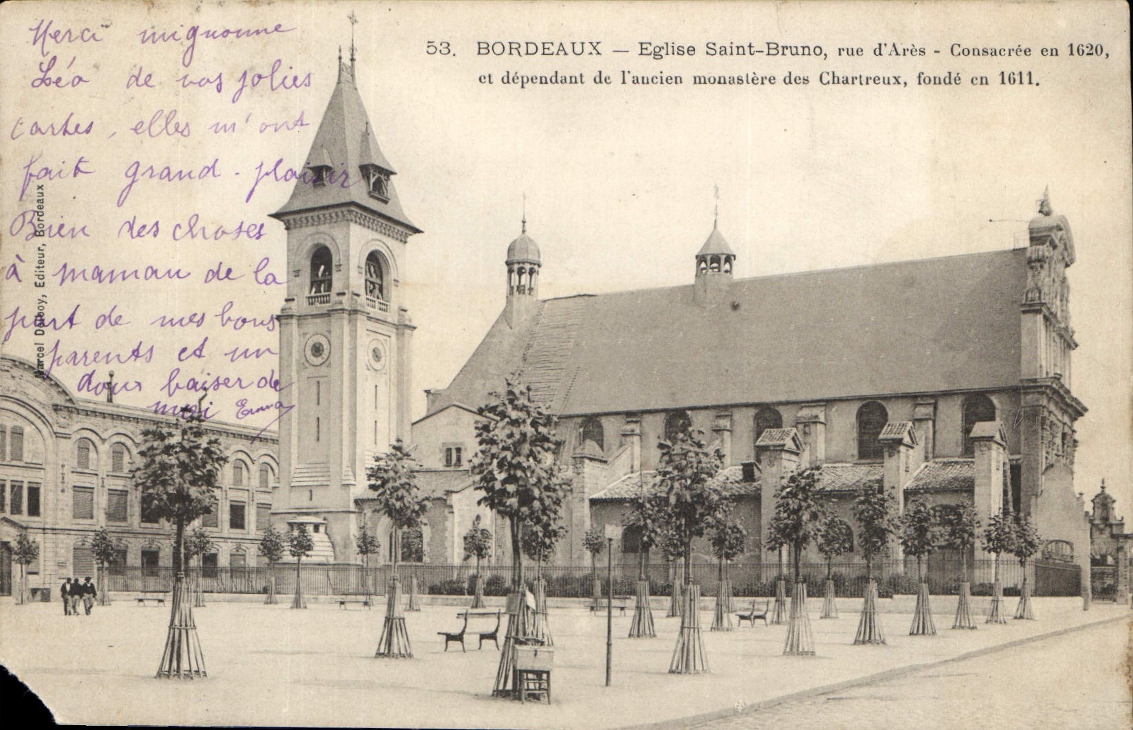 CPA Bordeaux Eglise Saint Bruno