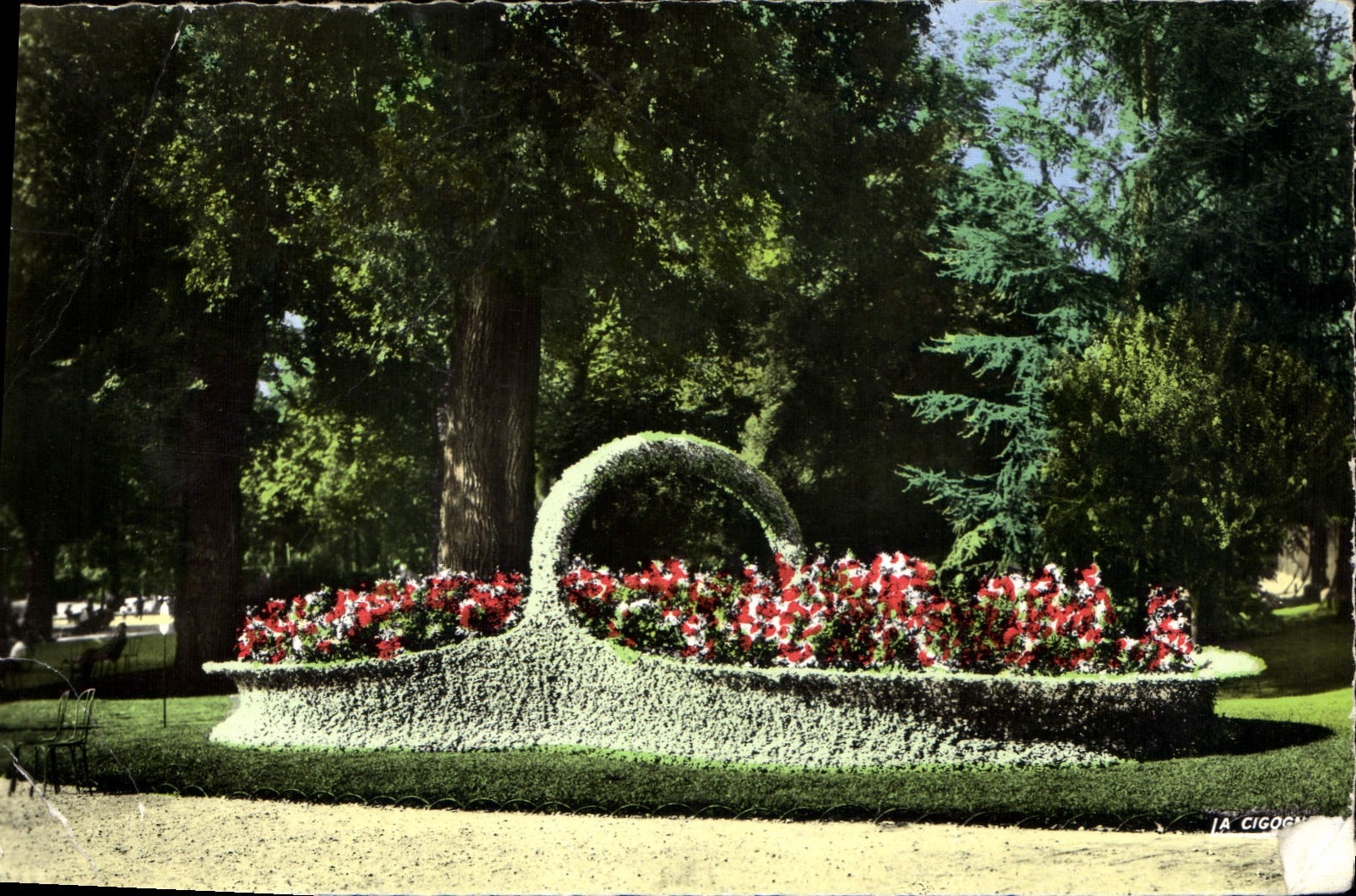 CPA Bordeaux Gironde La Corbeille du Jardin public