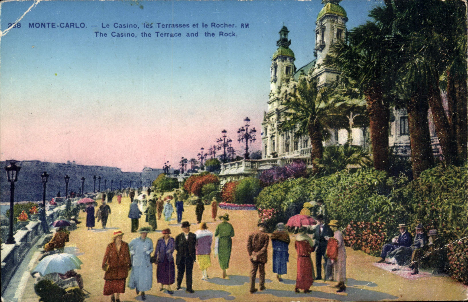 CPA Monte Carlo Le Casino les Terrasses et le Rocher