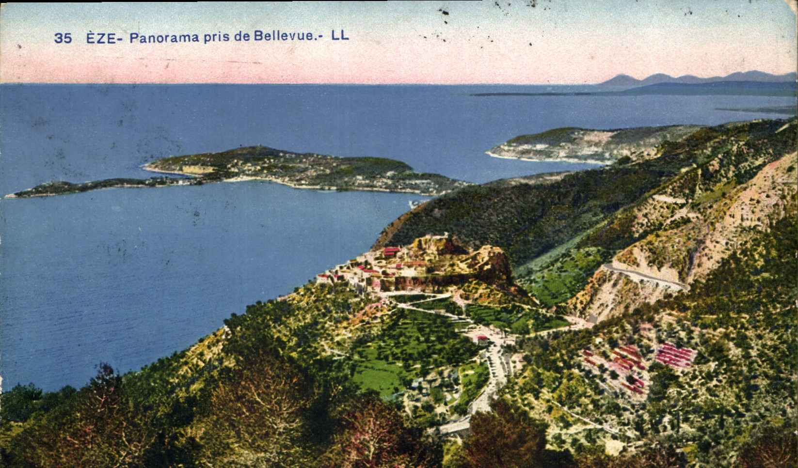 CPA Eze Panorama Pris de Belevue 