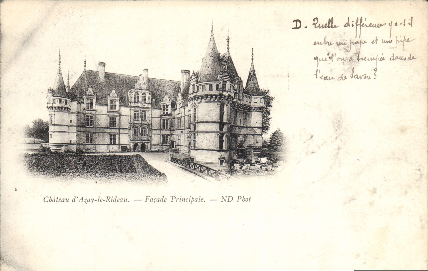 CPA Chateau d'Azay le Rideau Facade Prinipaute