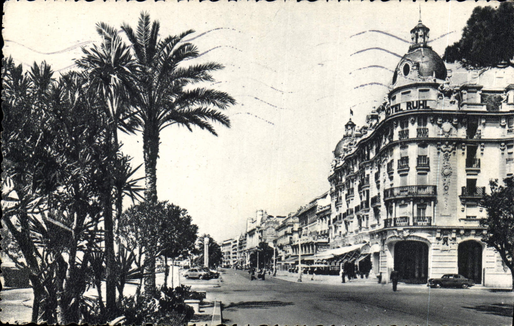 CPA Nice Entree de la Promenade des Anglais Hotel Ruhl