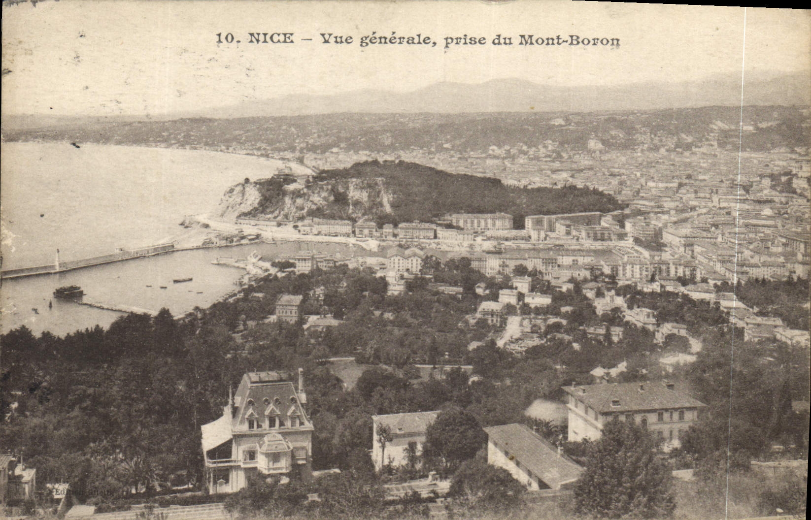 CPA Nice Vue generale prise du mont Boron 