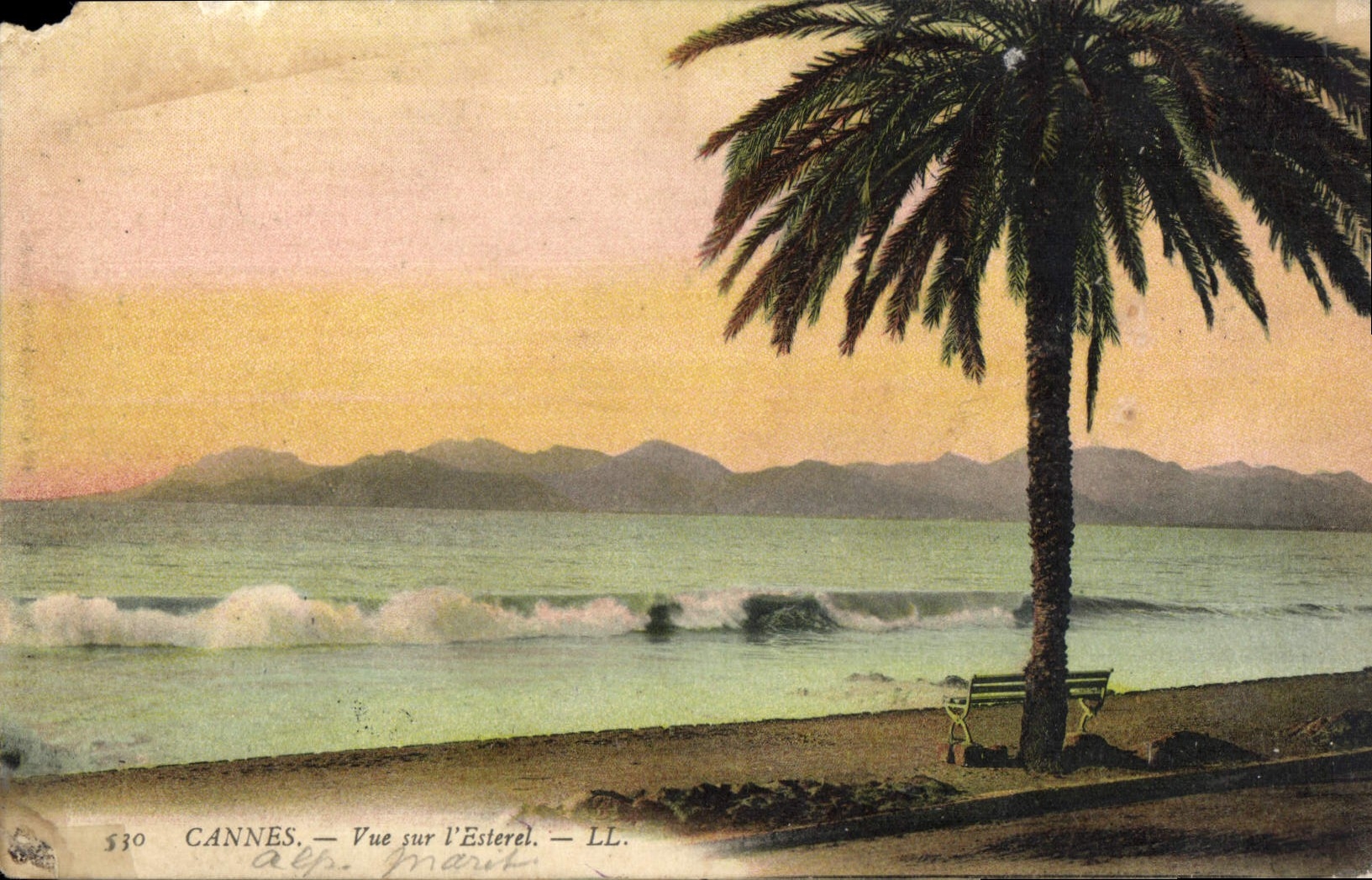 CPA Cannes vue sur l'Esterel 