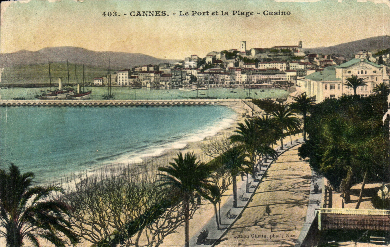 CPA Cannes Le Port et la Plage Casino 