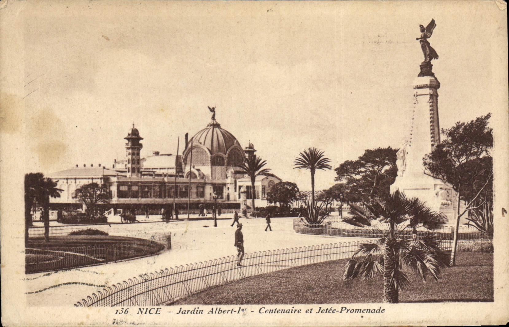 CPA Nice Jardin Alber l Centenaire et Jetee Promenade