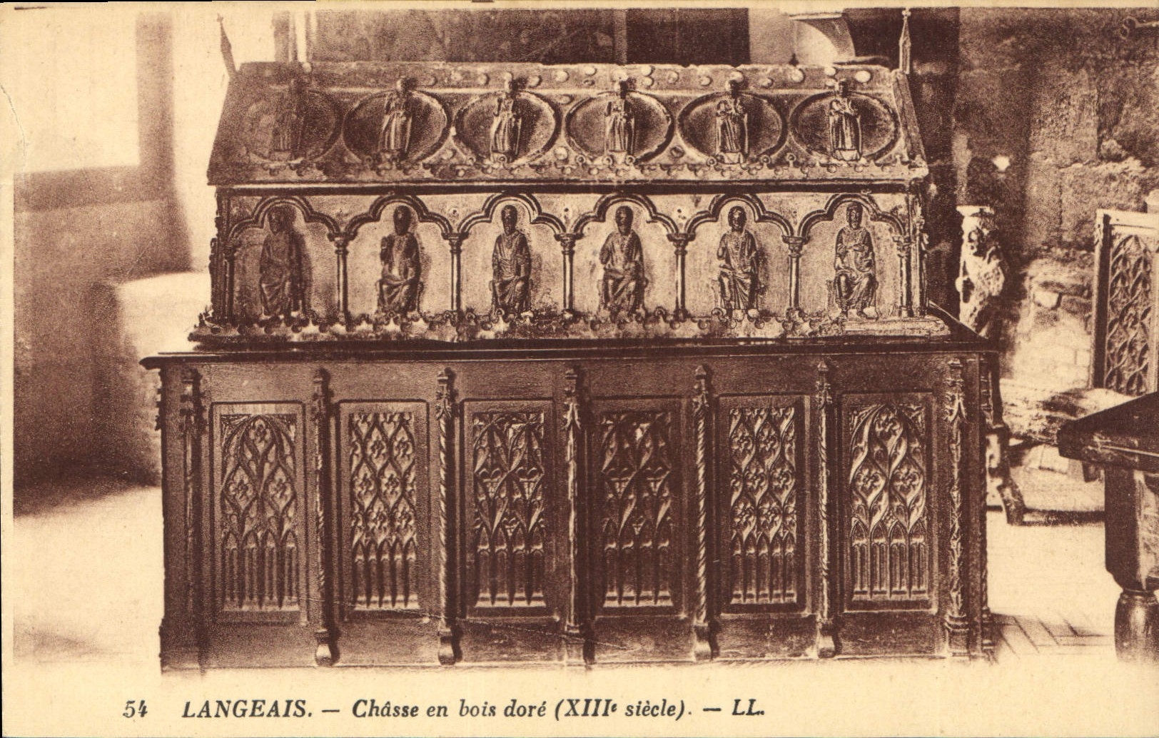 CPA Langeais Le Chateau La Cheminee de la Salle des Gardes