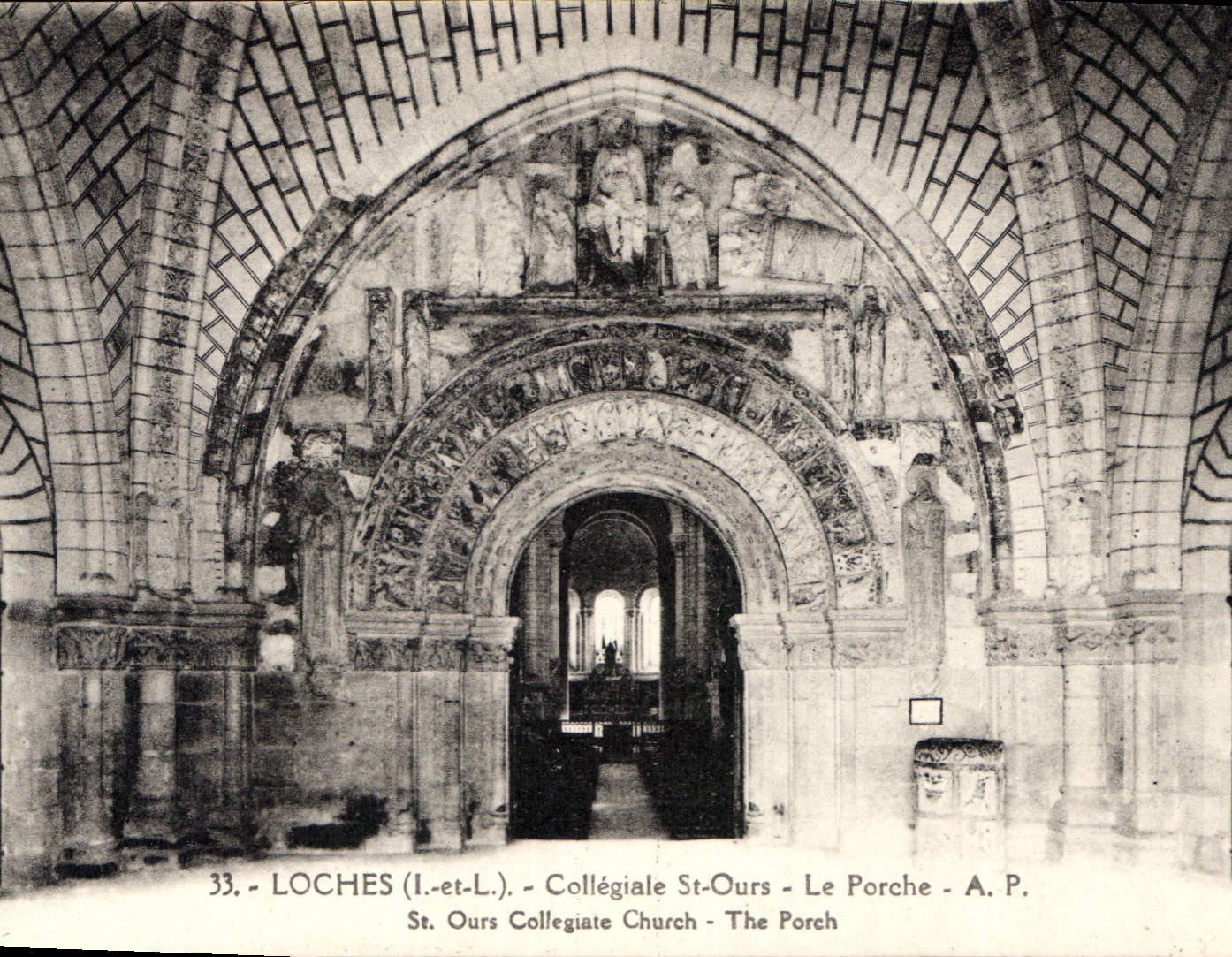 CPA Loches Collegiate St Ours Le Porche 