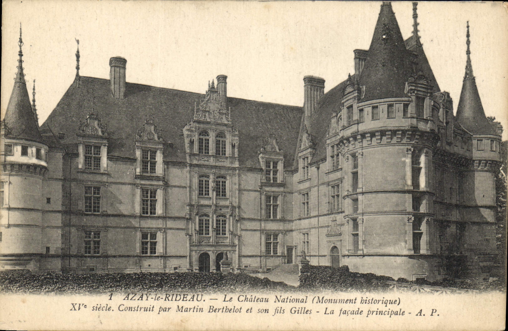 CPA Azay Le Rideau Le Chateau National