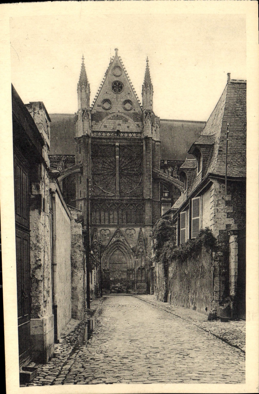 CPA Tours Cathedrale Croisillion Nord 