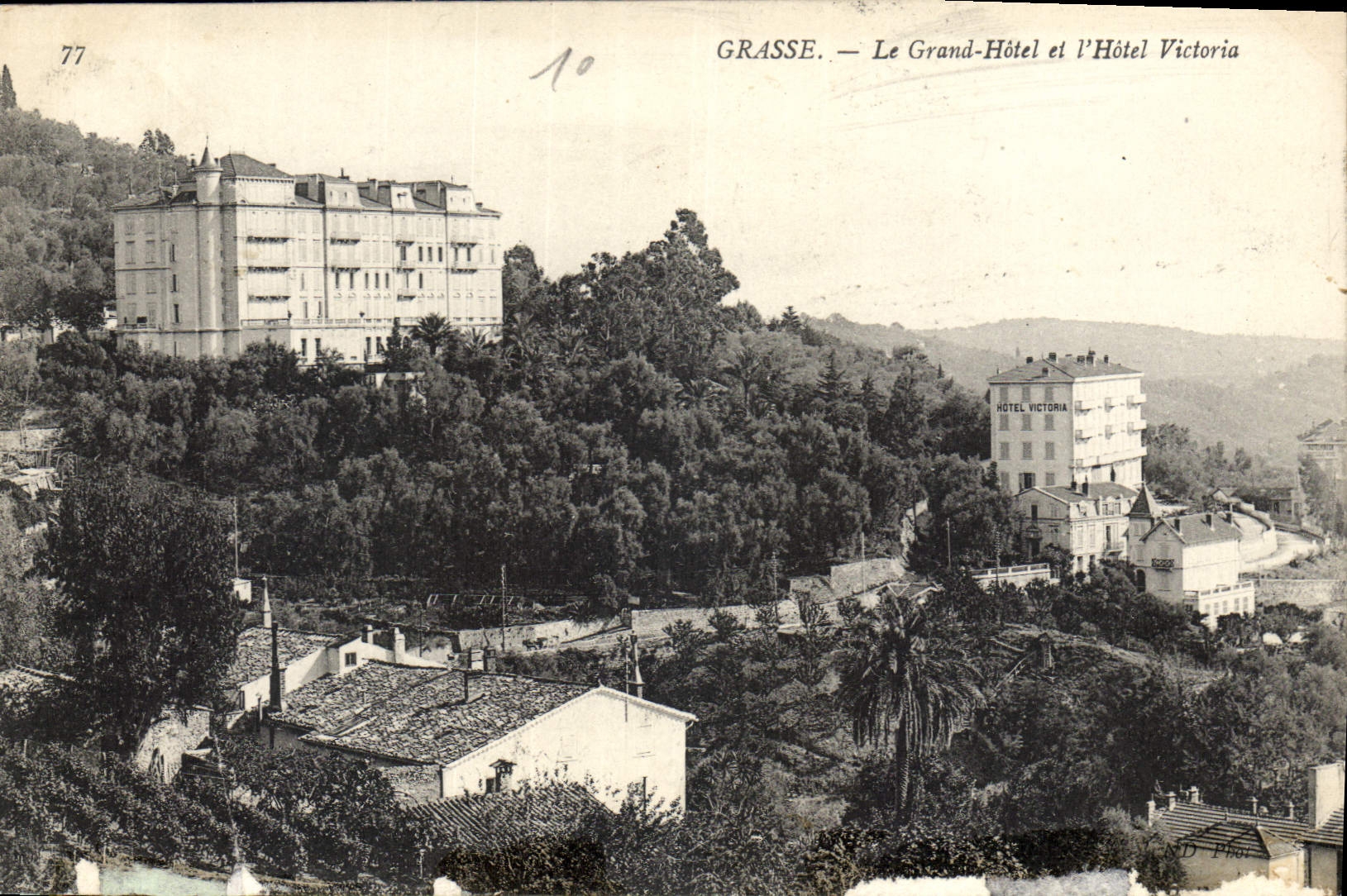 CPA Grasse Le Grand et l'Hotel Victoria 