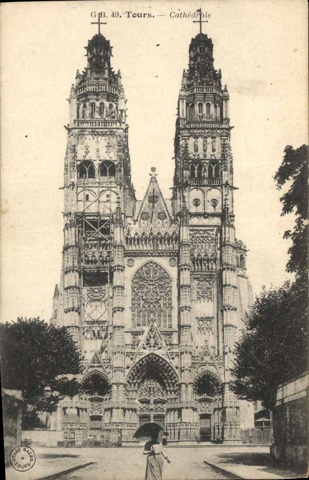 CPA Tours Cathedrale 