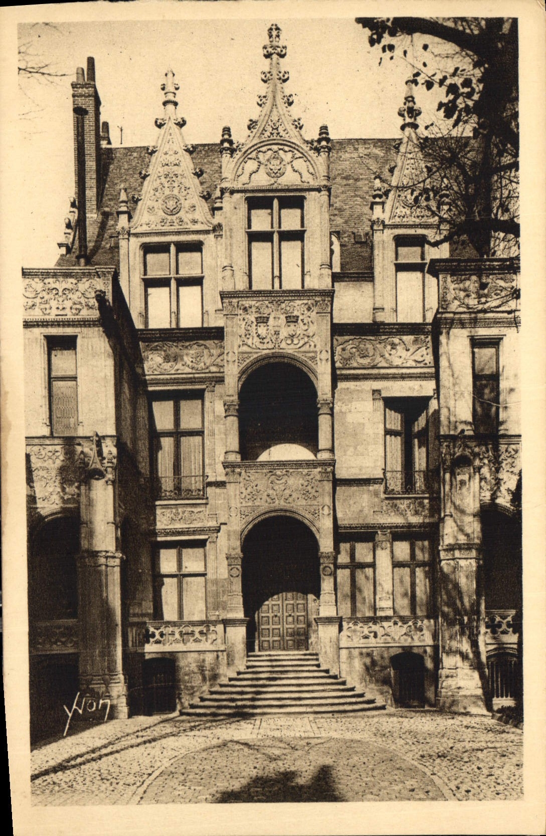 CPA La Douce France Tours Indre et Loire Hotel Gouin 