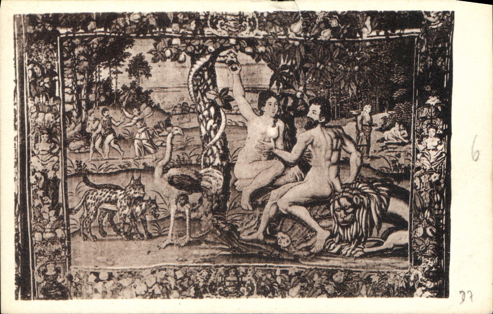 CPA Langeais Tapisserie Tentation 