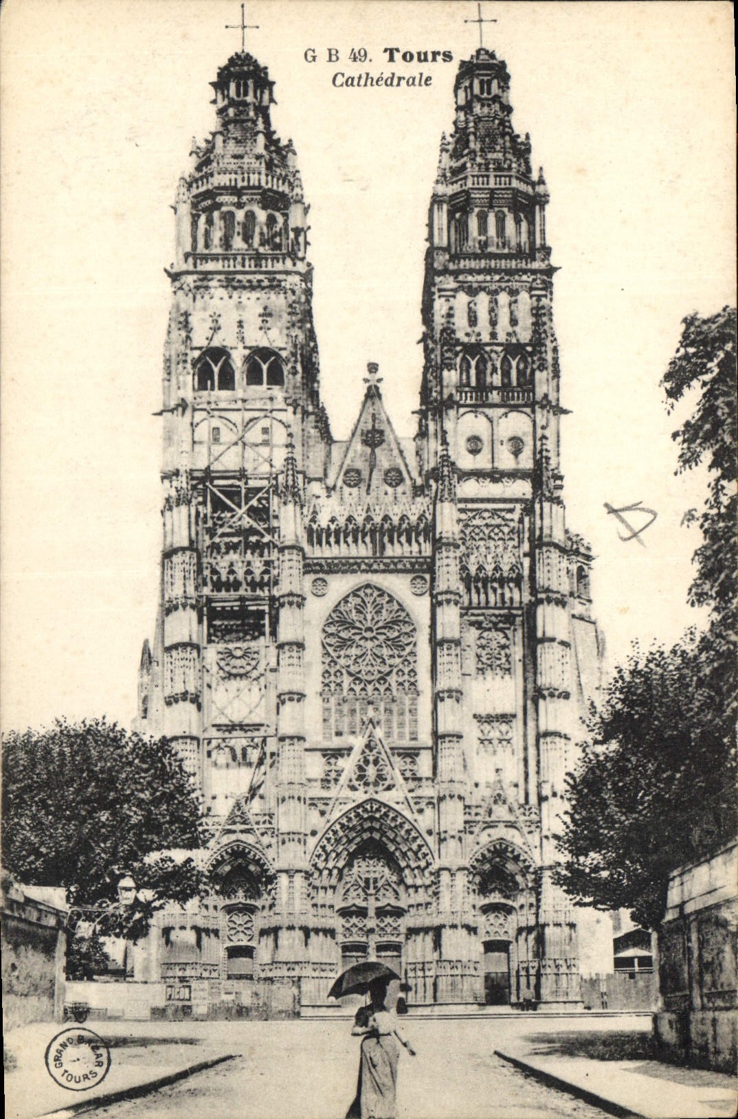 CPA Tours Cathedrale 