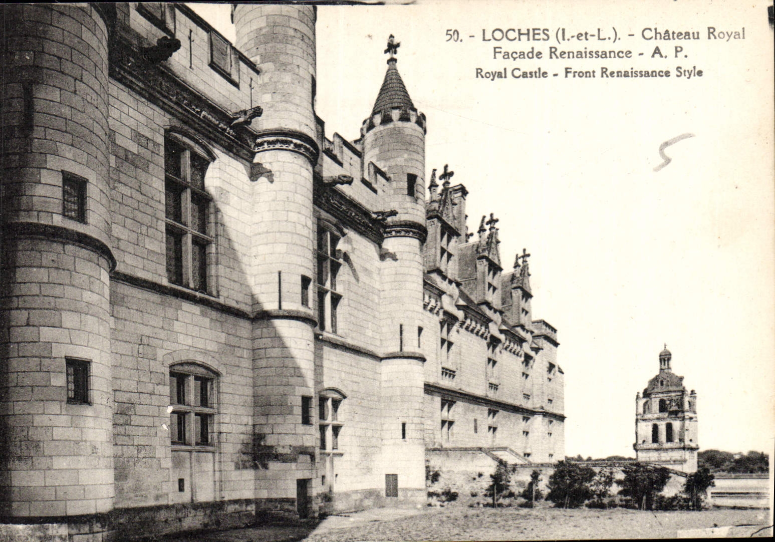 CPA Loches Chateau Royal Facade Renaissance 
