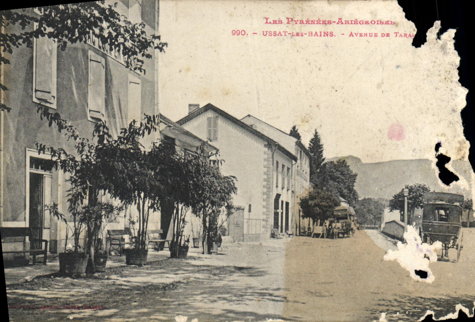 CPA Ussat Les Bains Avenue de Tara 