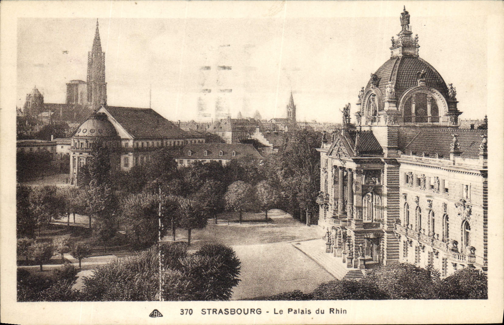 CPA Strasbourg Le Palais du Rhin 