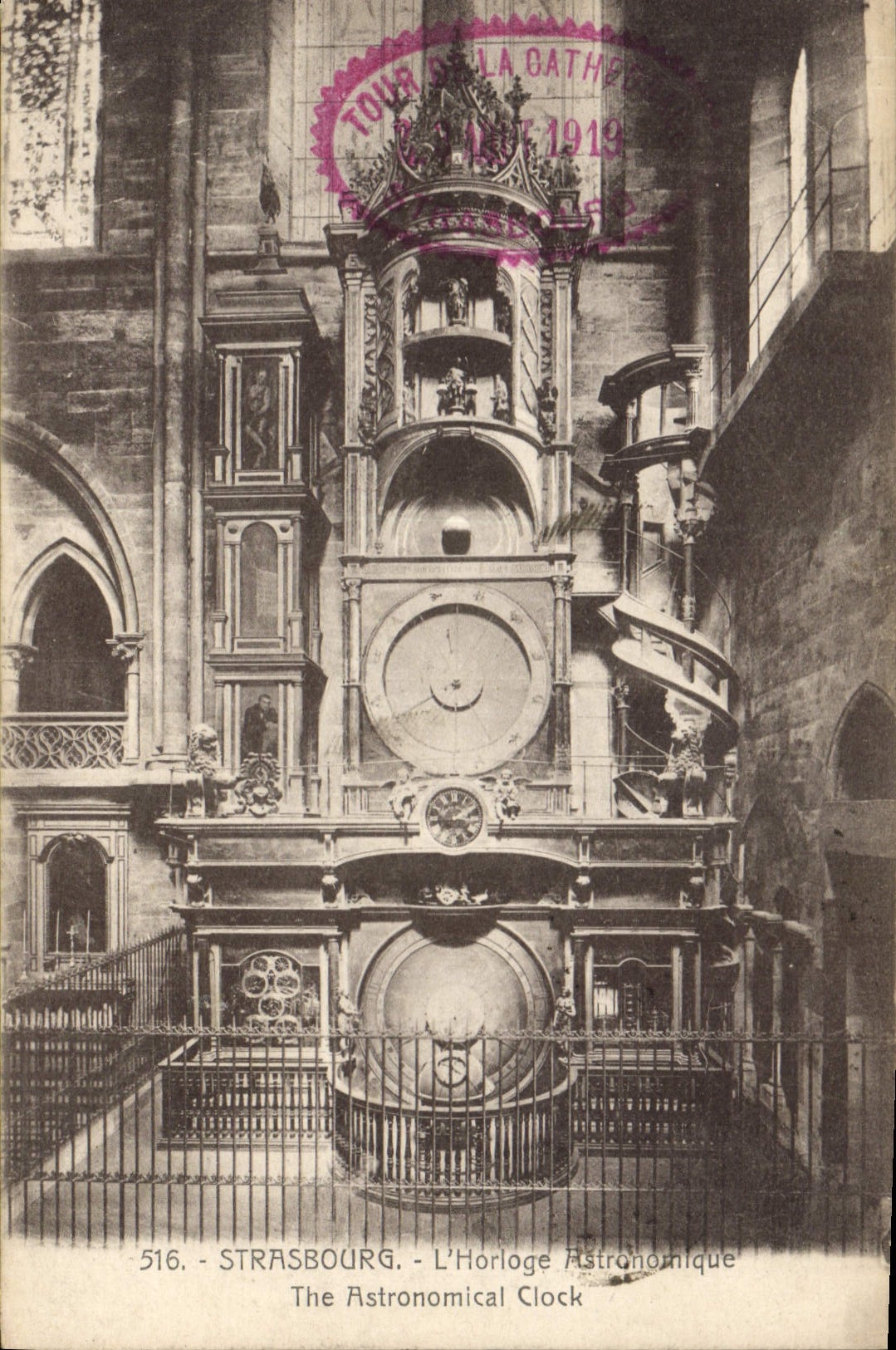 CPA Strasbourg L'Horloge Astronomique