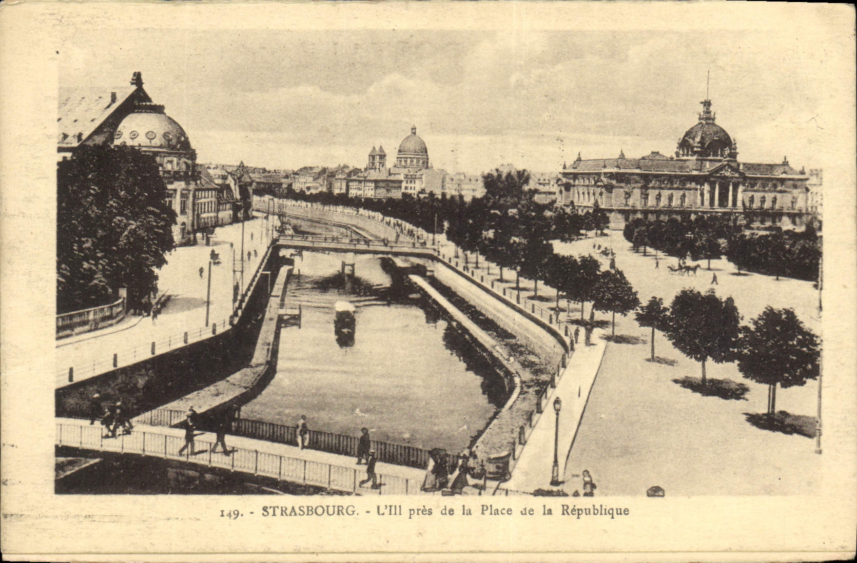 CPA Strasbourg L'Ill pres de la Place de la Republique