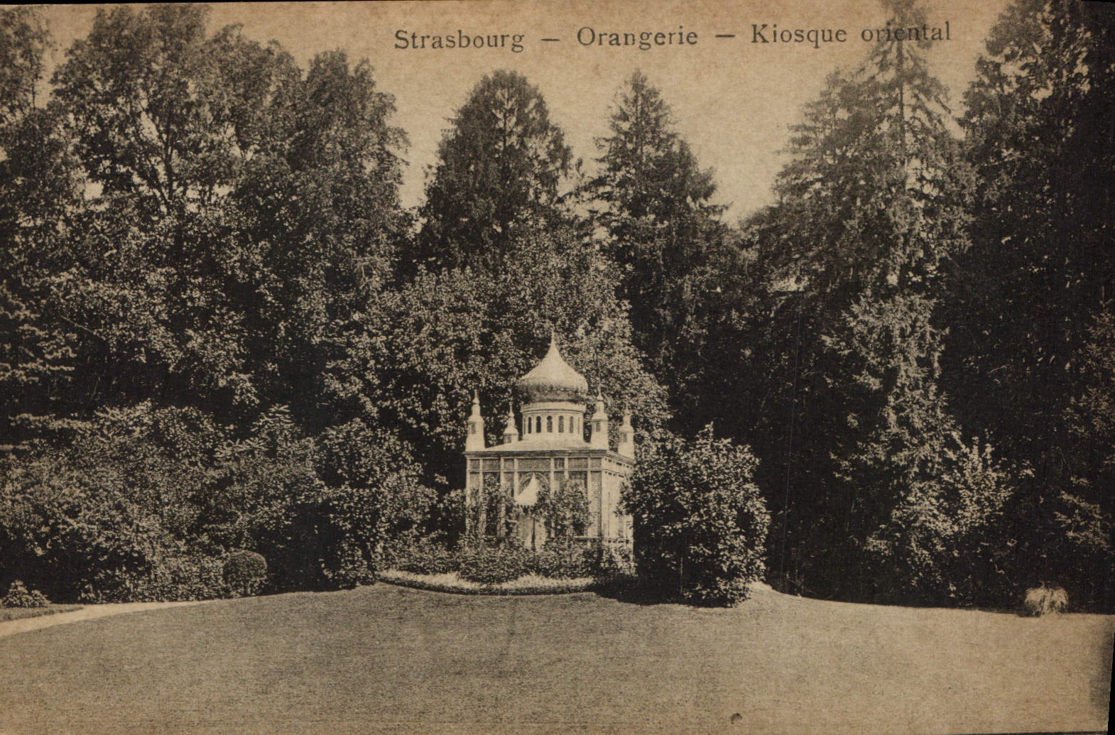 CPA Strasbourg Orangerie Kiosque oriental