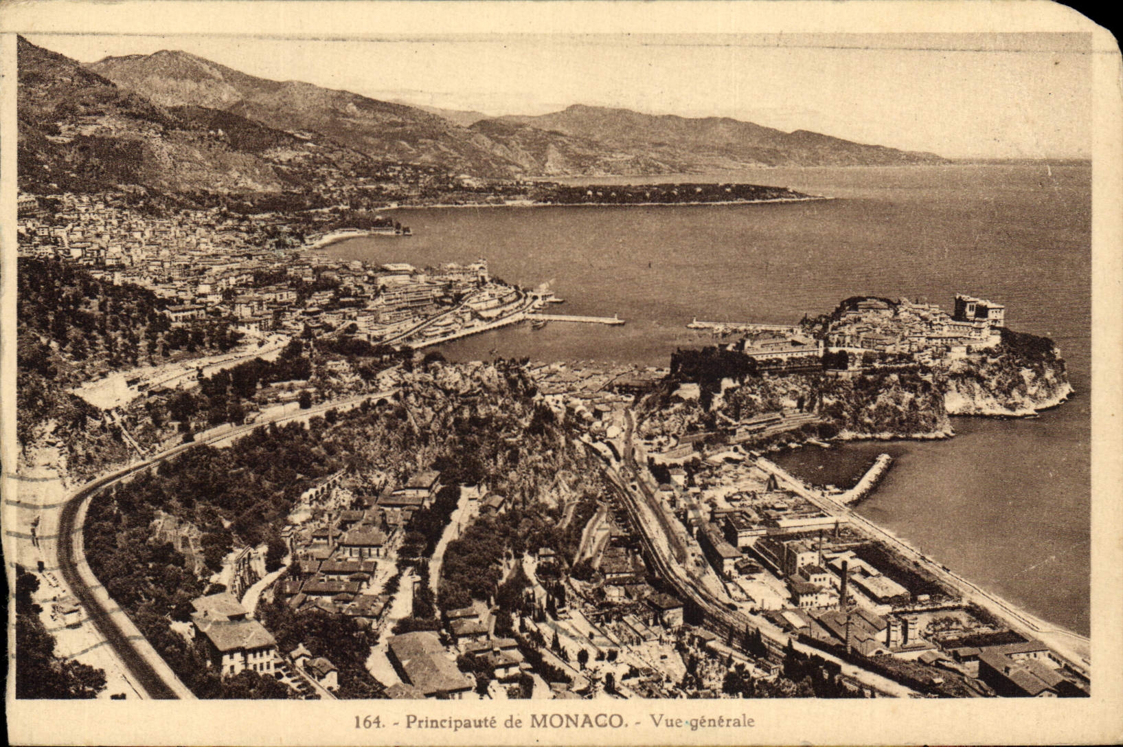 CPA Principaute de Monaco vue generale  