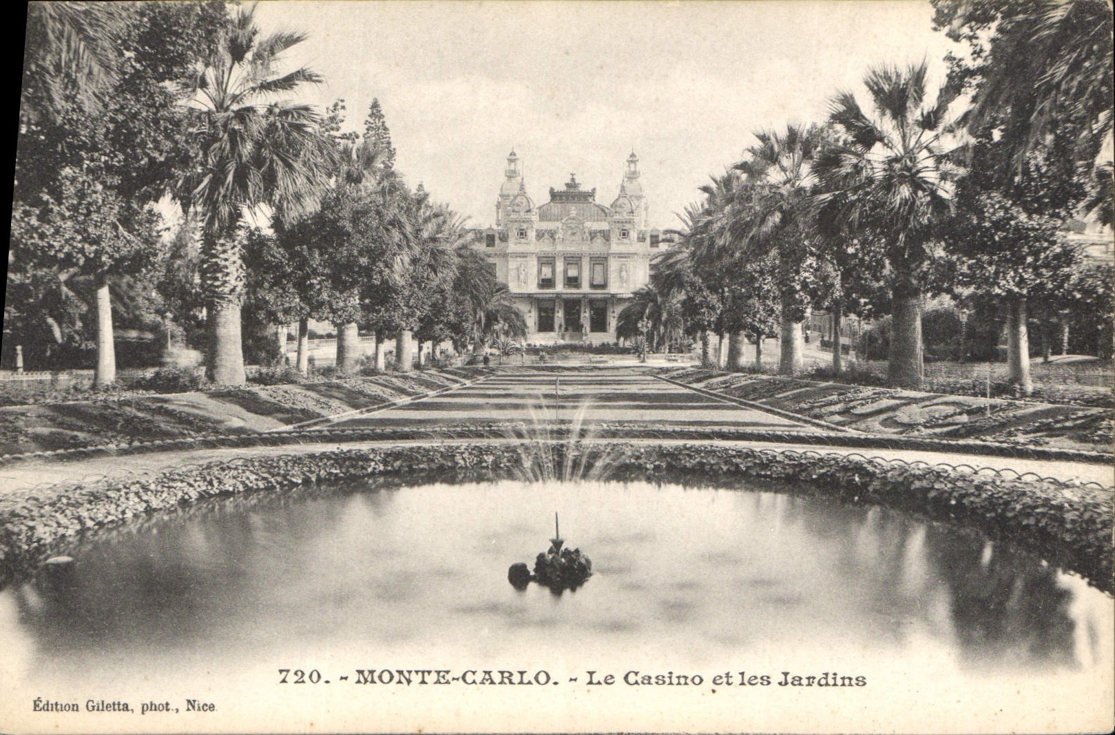 CPA Monte Carlo Le Casino et les Jardins 