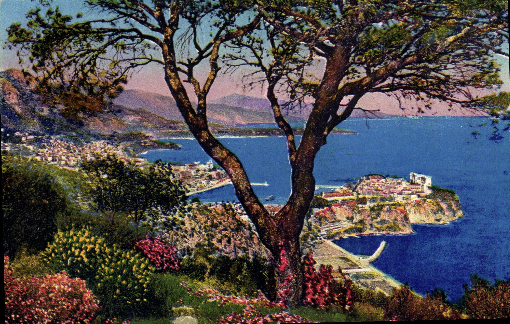 CPA Principaute de Monaco vue generale