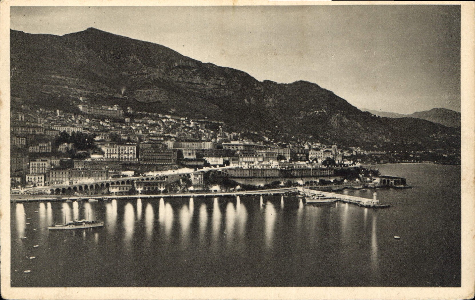 CPA Cote d'Azur Artistique Monte Carlo la nuit 