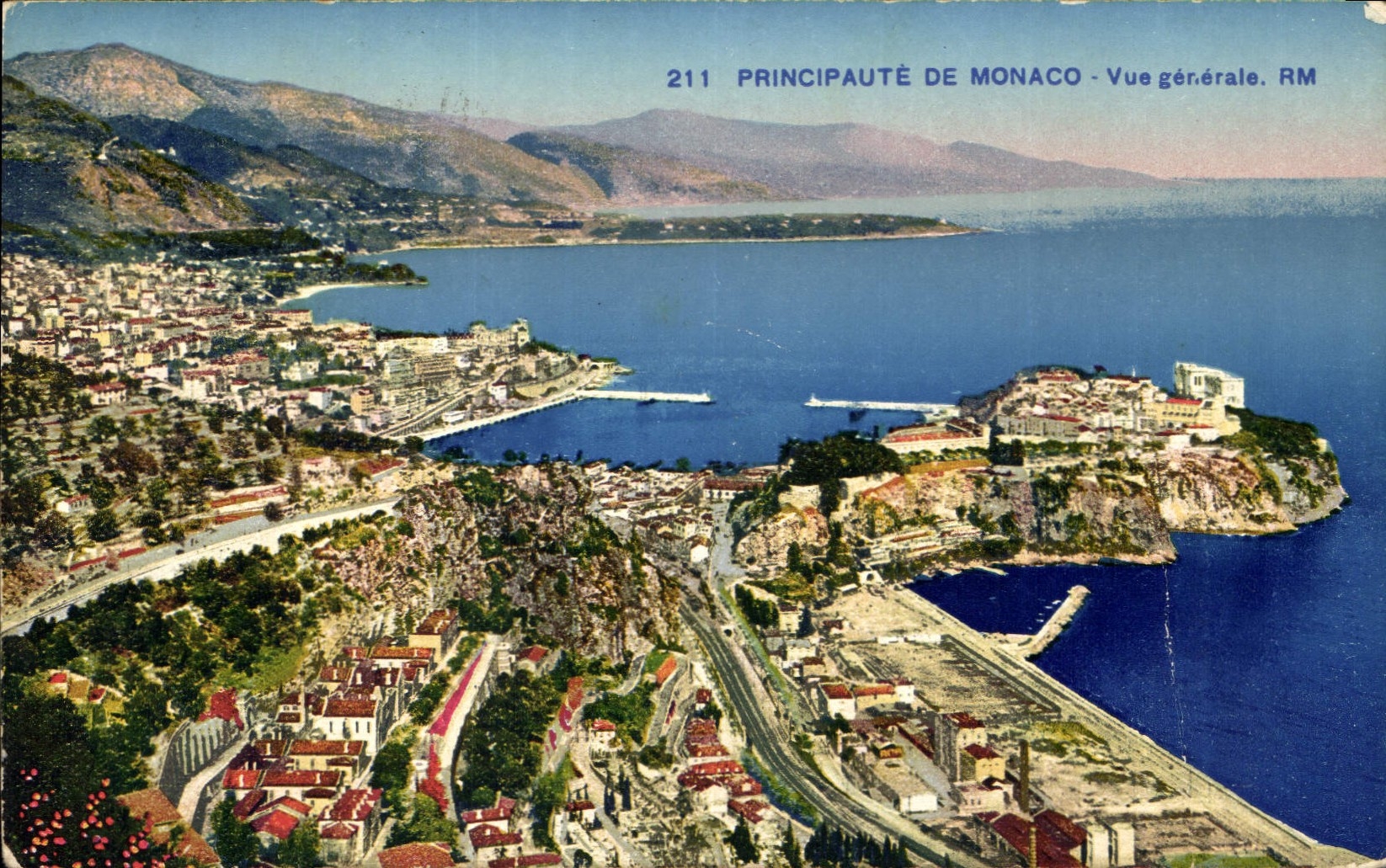 CPA Principaute de Monaco vue generale  